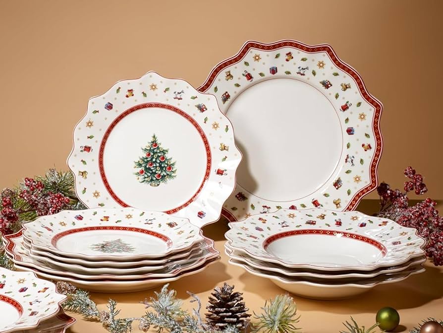 【Vileroy & Boch】【Tiamo】食器12点 VILLEROY & BOCH Loop Plate Set 12 Pieces Light Blue